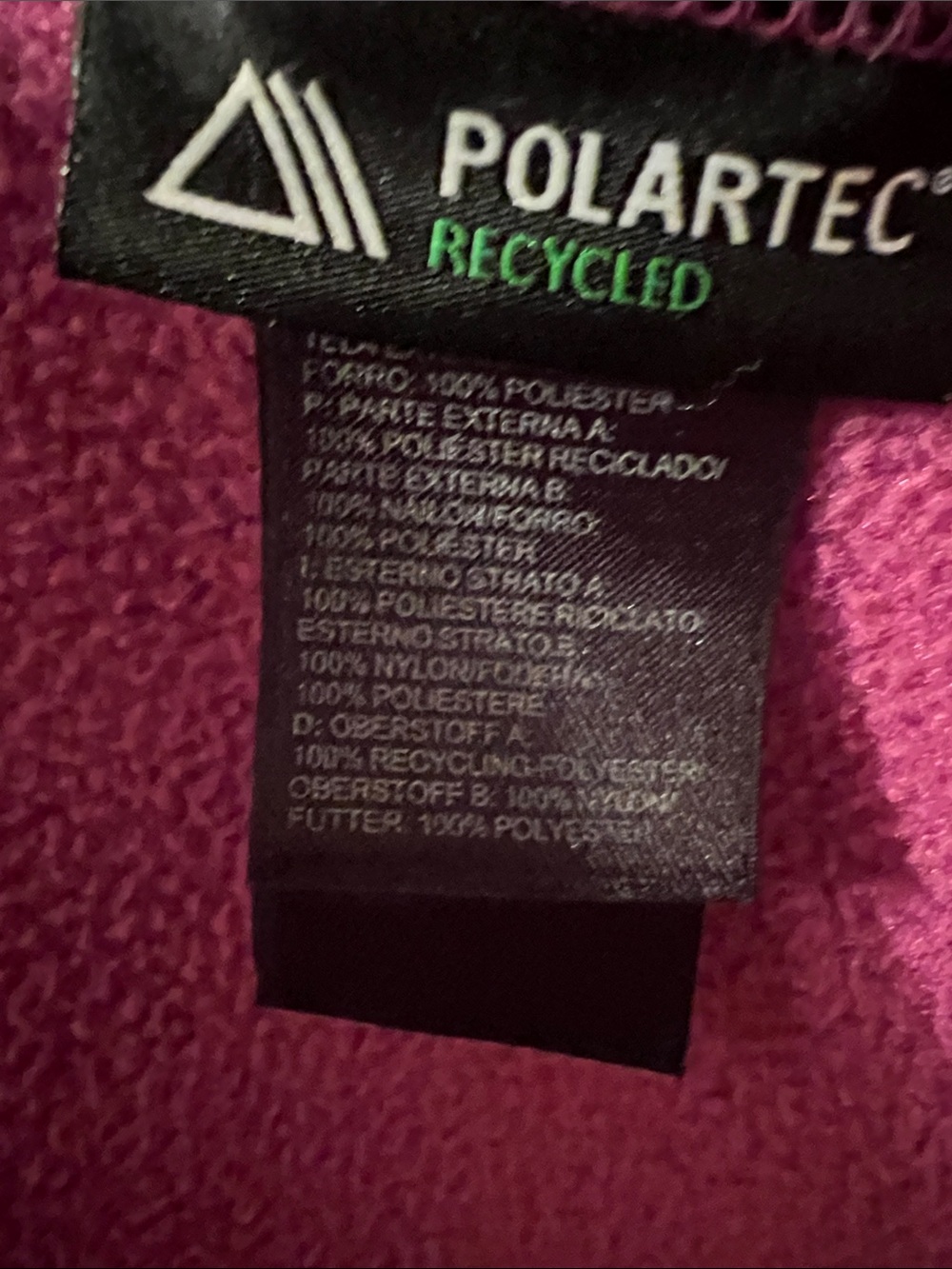 The North Face Two-Tone Magenta/Pink Hooded Fleece Jacket - Picture 12 of 14